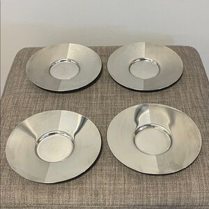 Nespresso Stainless Steel Saucer Set of 4